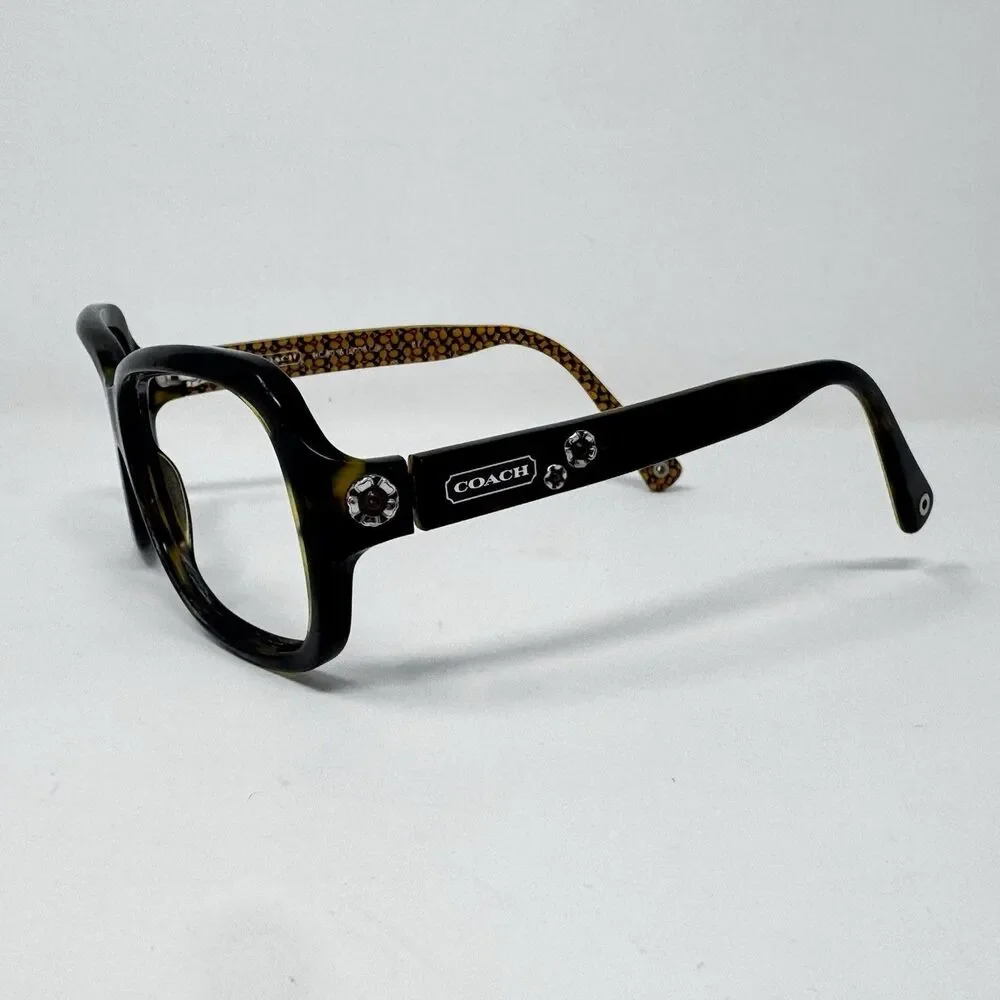 Coach HC8016 Clara L008 Dark Tortoise Eyeglass Frames 57-15-130